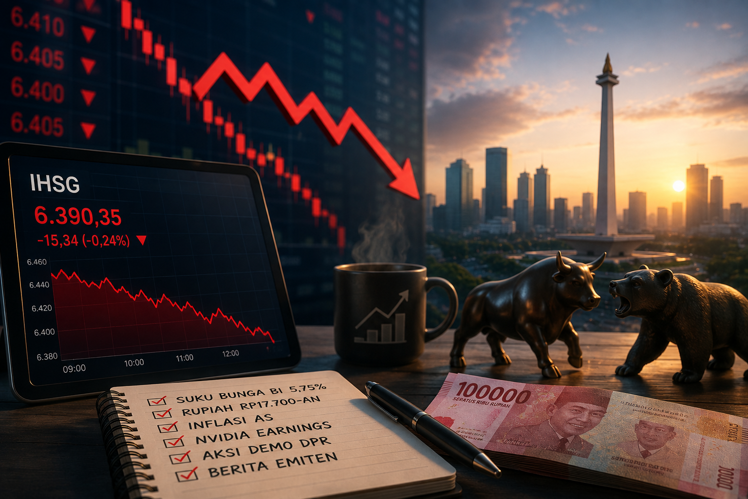 IHSG Masih Tertekan Pagi Ini: 6 Berita yang Wajib Dipantau Investor 27 Agustus 2026